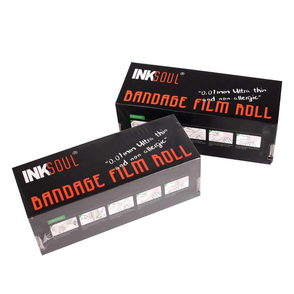 INKSOUL® Tattoo Aftercare Bandage Film 0.01mm ultrathin Roll 6in X 10yd