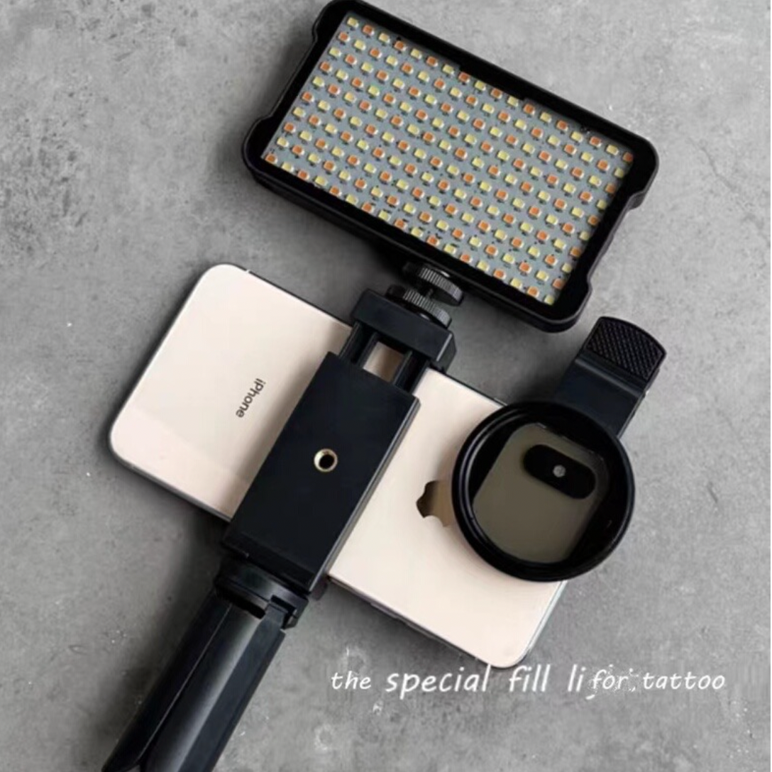 Professional Tattoo Photography Anti-3.0 Glare Kit 120 LED Beads（12W）Brighter and lighter