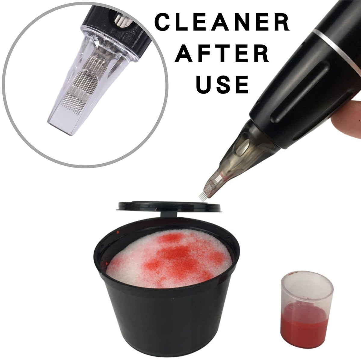 18pcs High-Quality Tattoo Dip Cup Caps