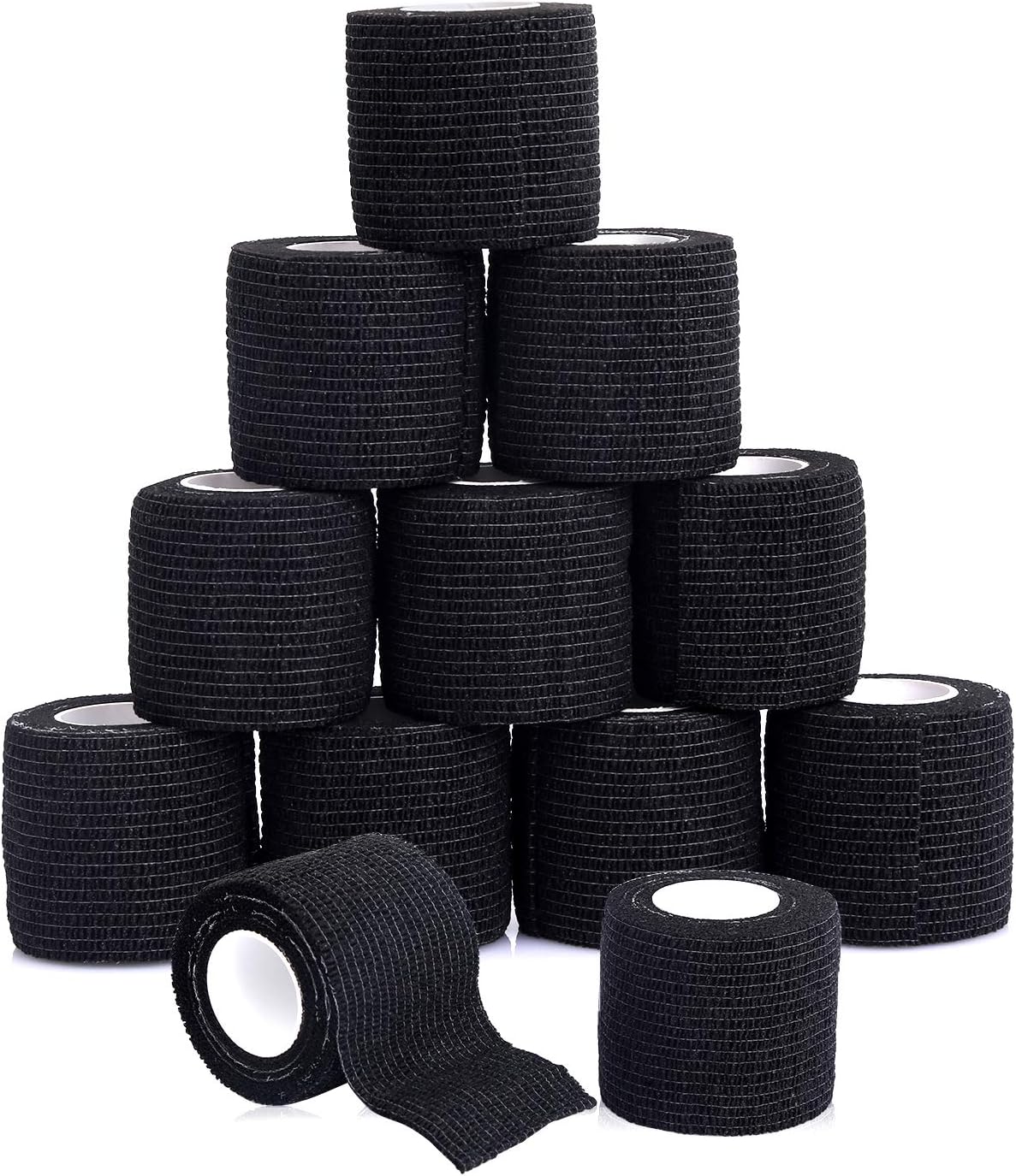 Self Adherent Cohesive Bandages Wrap 2" x 5 Yards, 12 Rolls