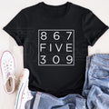 "867-5309 Jenny" Retro 80's – Funny Tommy Tutone Music Lover Graphic