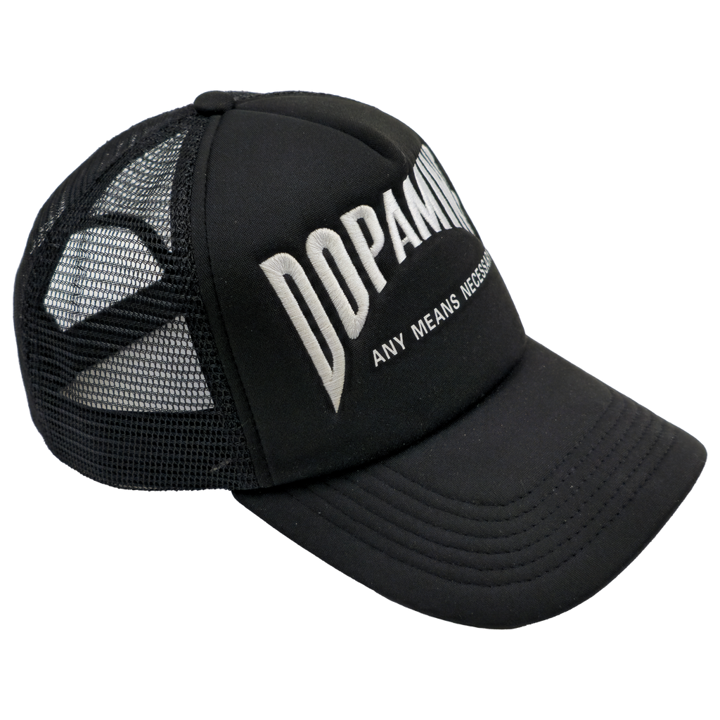 Dopamine Trucker Hat Black