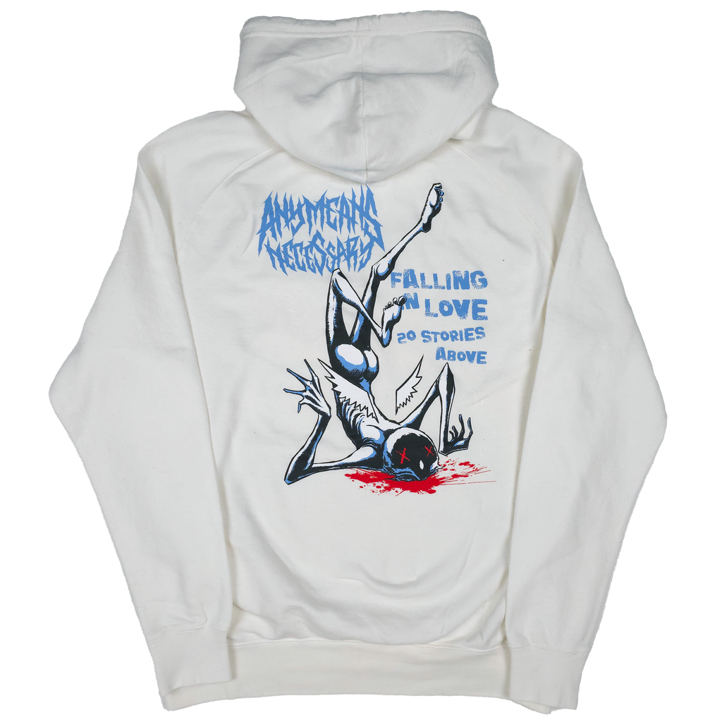 Falling in Love Pullover Hoodie Vintage White