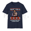 Good Better Best Christmas Football Ugly Pattern Classic T-Shirt – Retro Sports Game Day Tee
