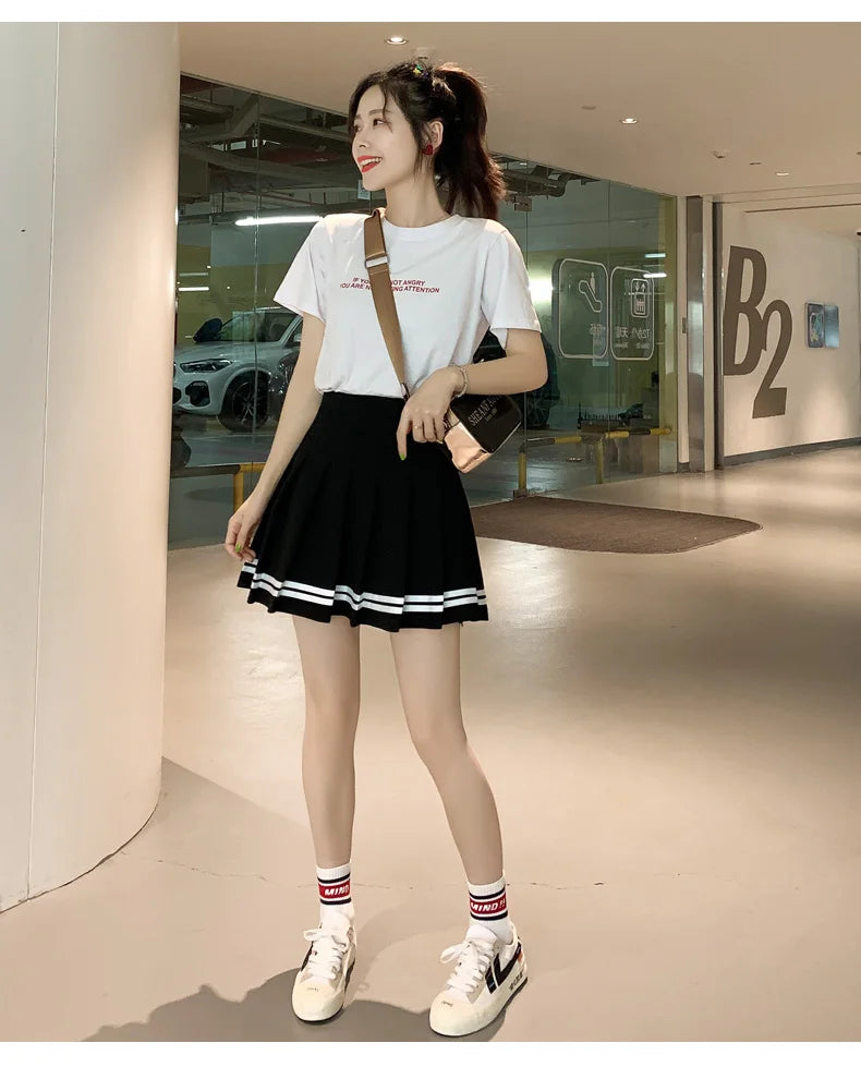 Sweet Mini Dance Plaid Skirt Y2k