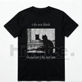 "HAGBDH I Do Not Think" Cat Classic T-Shirt – Goth Funny Philosophy Graphic Tee