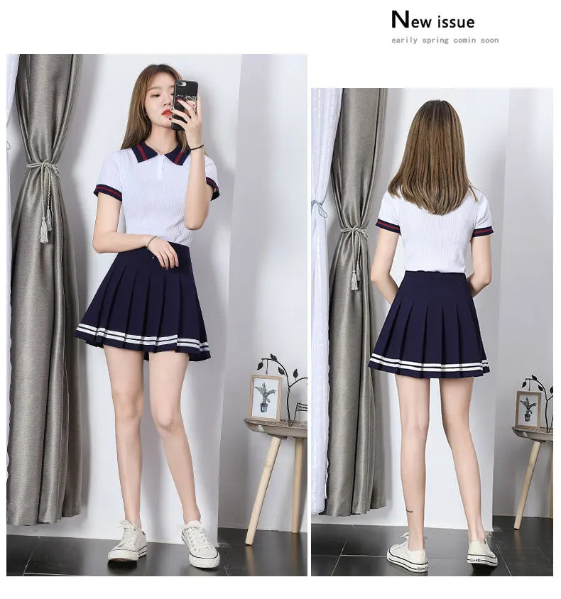 Sweet Mini Dance Plaid Skirt Y2k