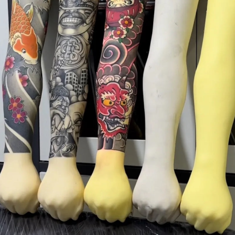 Full Arm Tattoo Practice Skin - Ideal for Temporary Face Painting and Tattoo Practicing
