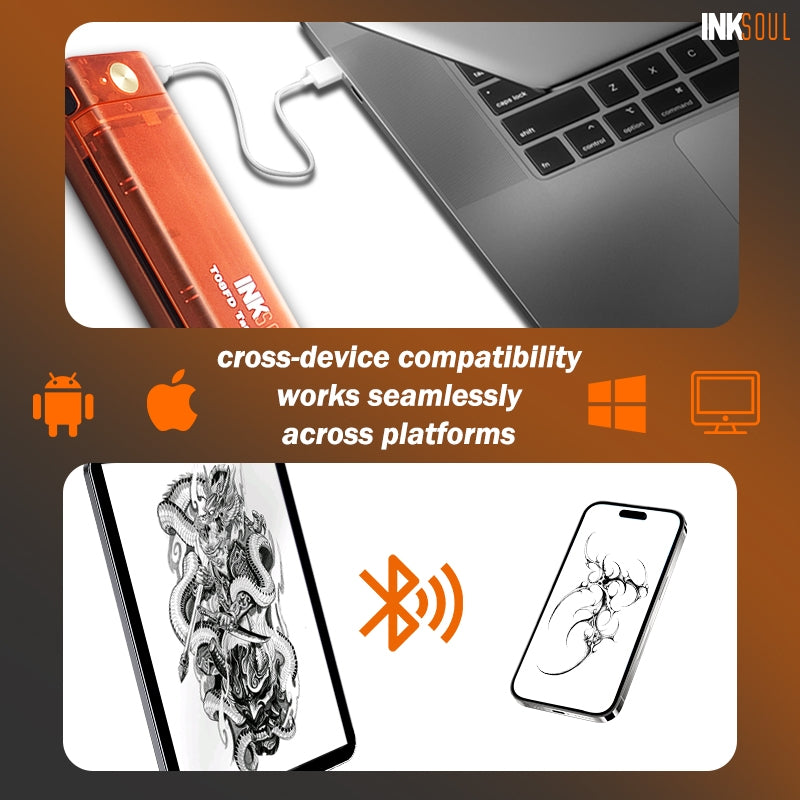 INKSOUL® T08FD tattoo transfer printer touch screen