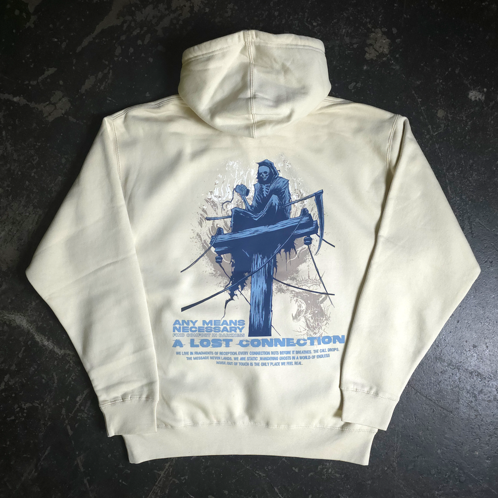 Lost Connection Pullover Hoodie Bone