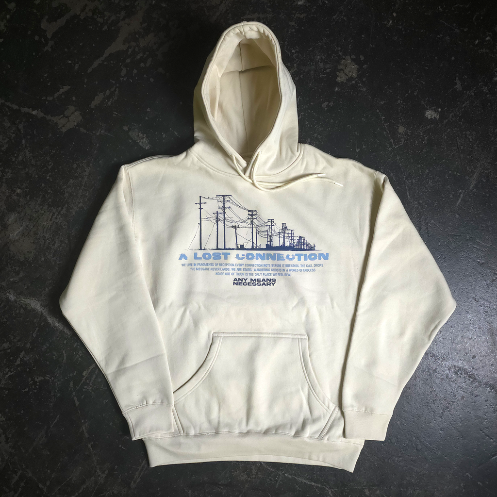 Lost Connection Pullover Hoodie Bone