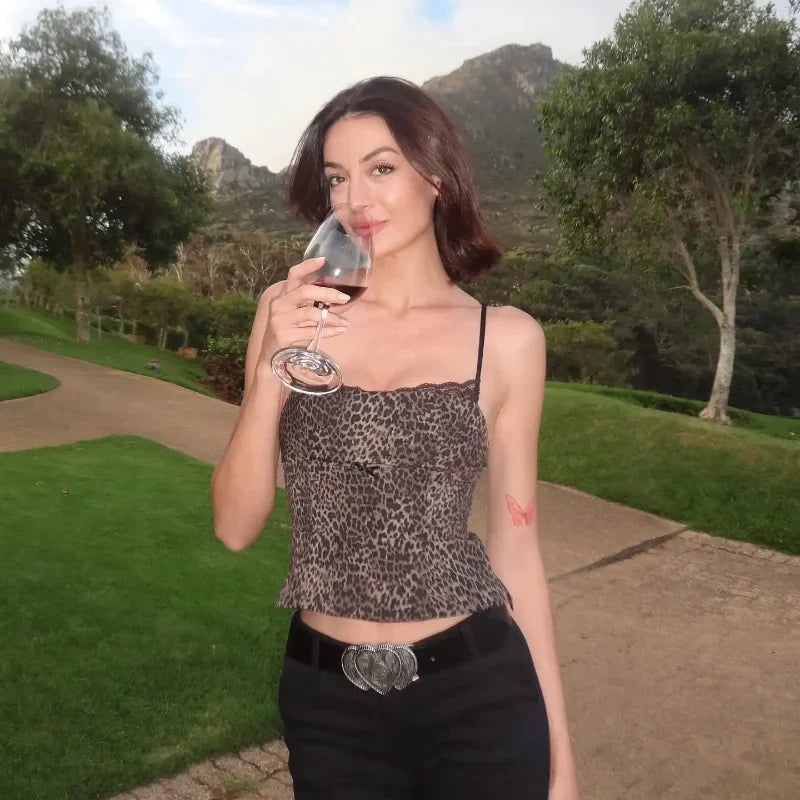Leopard Print Tanks Tops
