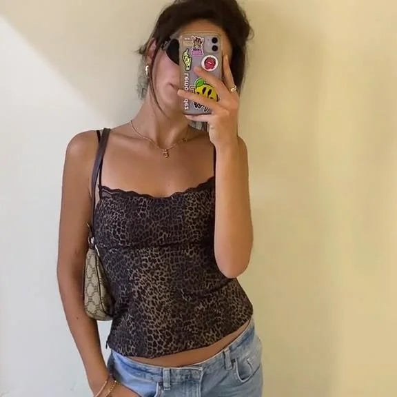 Leopard Print Tanks Tops