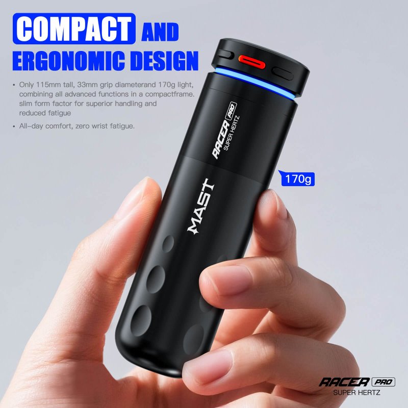 Dragonhawk Wireless Tattoo Pen Machine 4.2MM Strokes Length | Mast Racer Pro