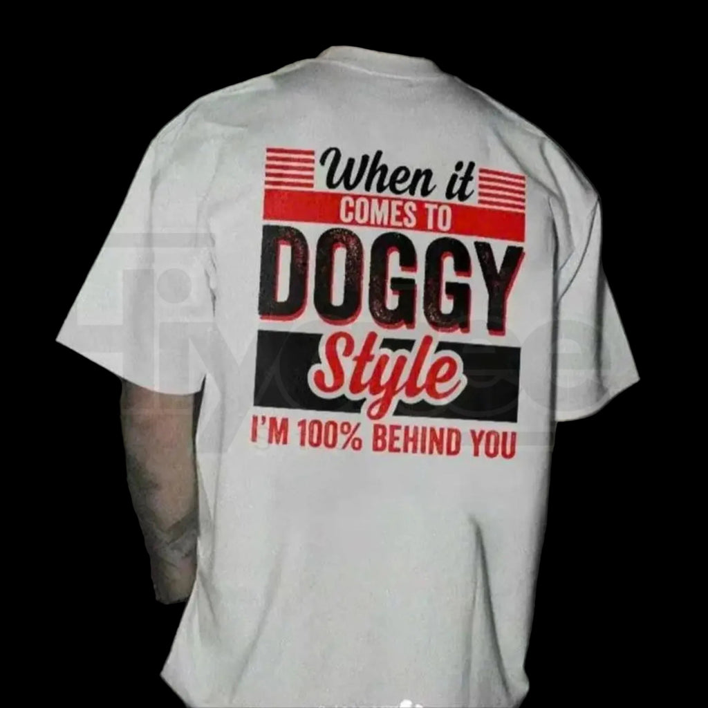 "When It Comes To Style" Vintage Graphic T-Shirt – Retro Letter Print Back Sided Tee